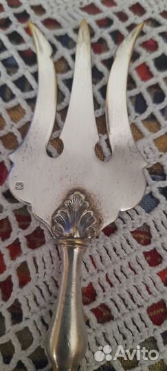 Антикварный набор для десерта.серебро.Франция