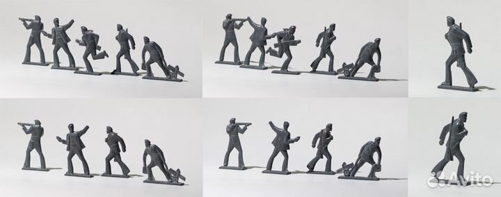 Советские металлические солдатики, матросы лкз