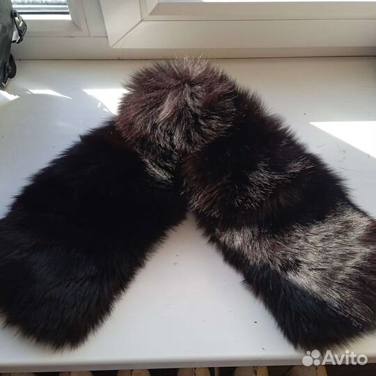 Меховой воротник натуральный