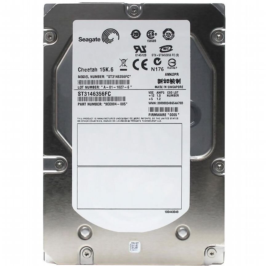 [ST3146356FC] Жесткий Диск Seagate 146gb Fc 3,5" St3146356fc