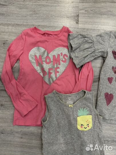 Вещи пакетом на девочку carters 4-5 лет