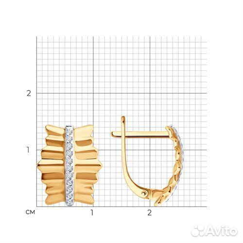 Серьги Diamant из золота, 51-120-02902-1
