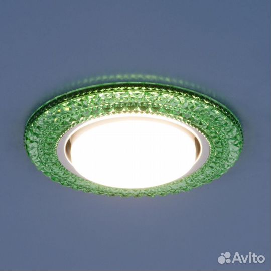 Встраиваемый светильник 3030 зеленый