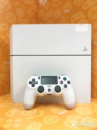 Игровая приставка Playstation 4 500Gb Белая б/у