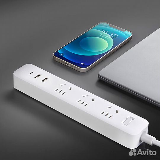 Удлинитель Xiaomi Mi Power Strip 20W 2A1C 1.8m