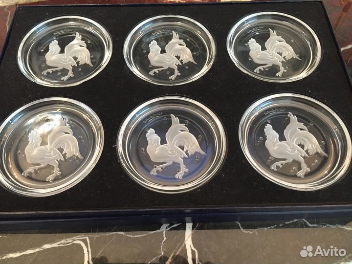 Набор хрустальных розеток (мелочниц) Val-saint-lam