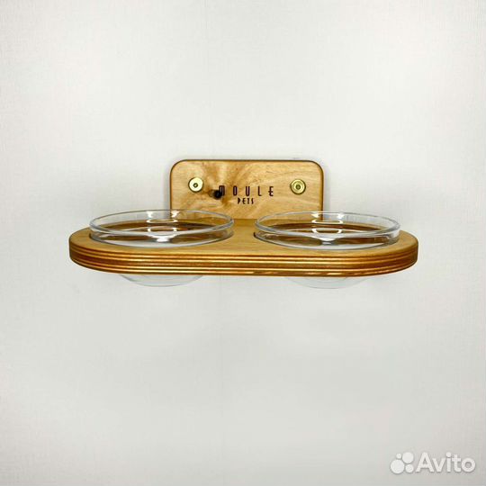 Миска для животных настенная 2х300мл Moule Pets