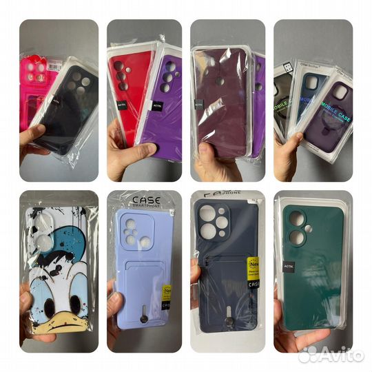 Чехлы книжки и накладки с микрофиброй пленки и про