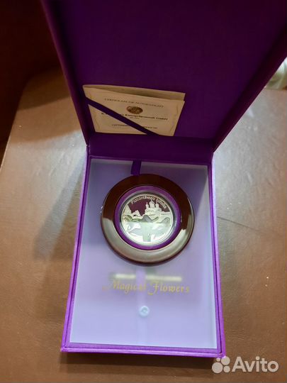 Серебряная монета 1дол. Магические цветы Орхидея