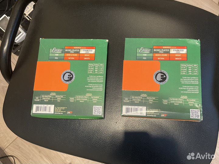 Струны для бас гитары elixir 45-105