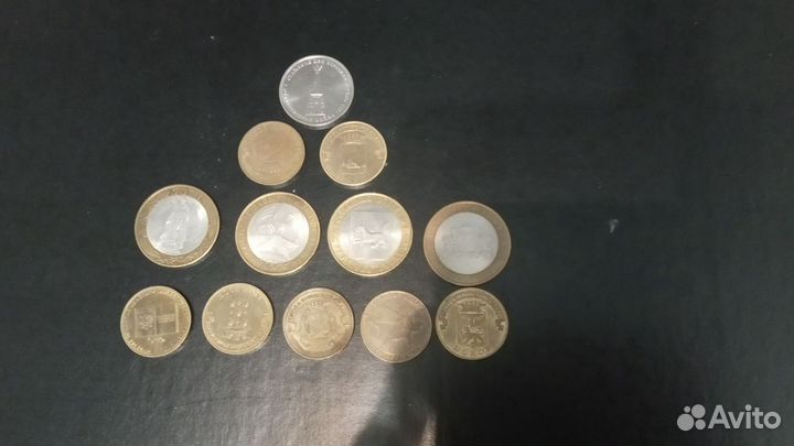 Монеты 10 и 5р.,Россия, Турецкая лира, Тайский бат