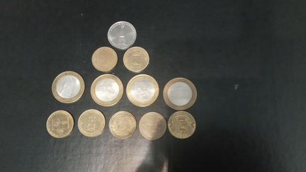 Монеты 10 и 5р.,Россия, Турецкая лира, Тайский бат