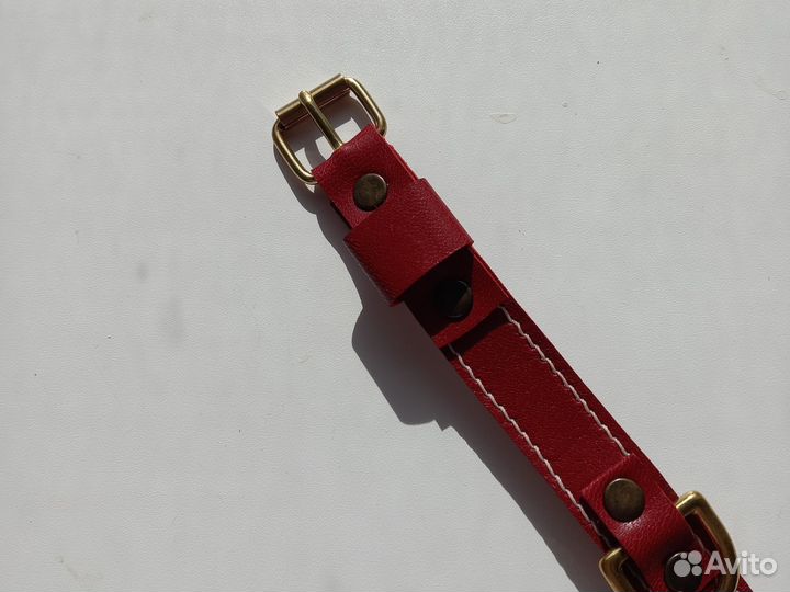 Ошейник для собак ручной работы натуральная кожа