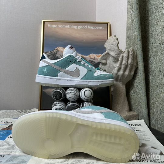 Кроссовки под заказ nike SB dunk white black