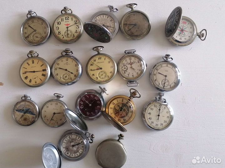 Часы карманные Молния, зим, Кировские