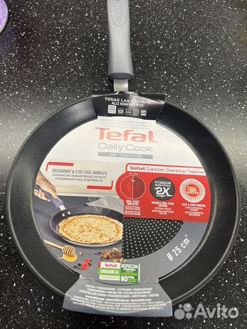 Сковорода блинная tefal 25 см новая