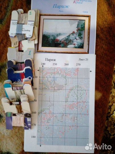 Набор для вышивания остатки 2 и др