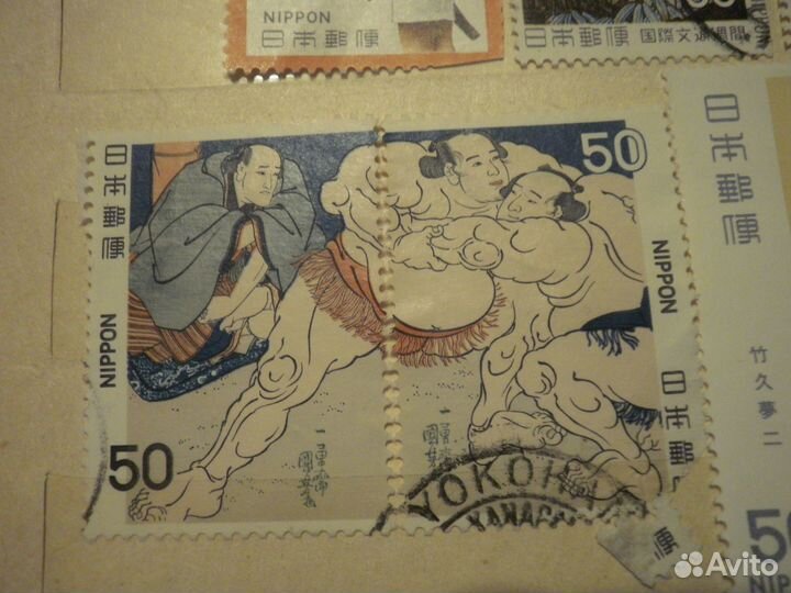 Набор Nippon Япония 25 марок + Malaysia сцепка