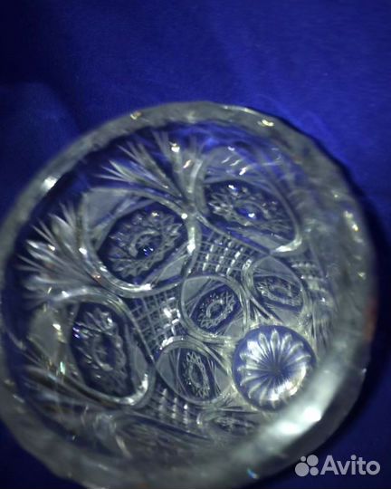 Хрустальная ваза для цветов, времена СССР