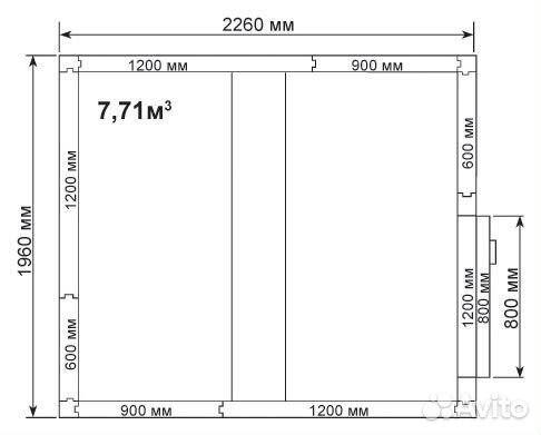 Холодильная камера Polair 7,71