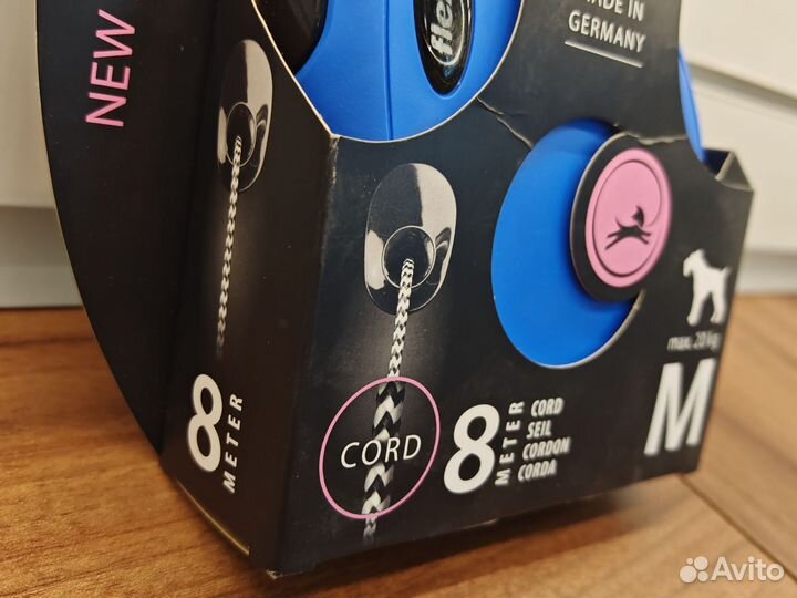 Поводок рулетка Flexi M 8 метров 20кг