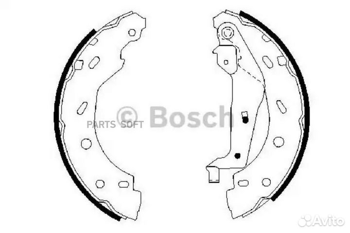 Bosch 0986487600 0 986 487 600 колодки барабанные\