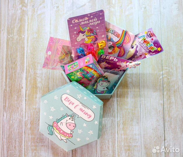 Бокс подарочный единорожка