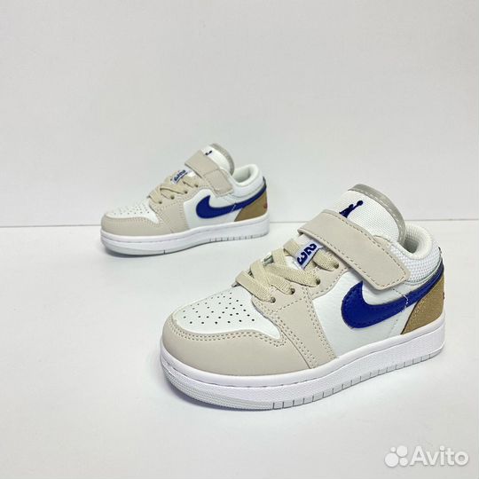 Кроссовки nike air jordan 1 детские на липучках