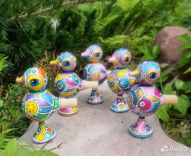 Свистулька деревянная,расписная