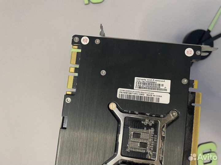 Видеокарта geforce gtx 1080 8gb Palit Game Rock