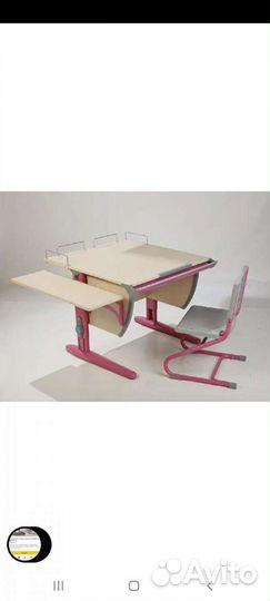 Растущий стол+ растущий стул+ портфель в подарок