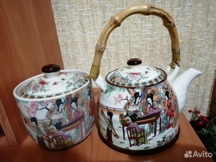 Чайник заварочный фарфоровый