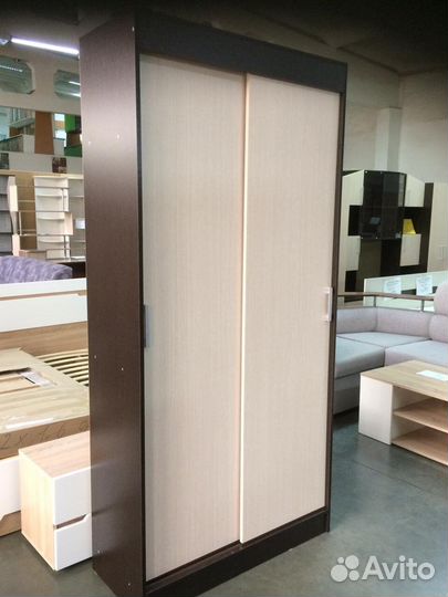 Новый шкаф-купе Андрей Эконом венге