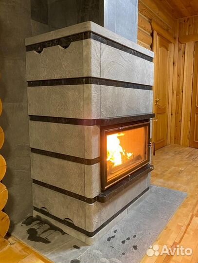 Облицовка каминная из камня