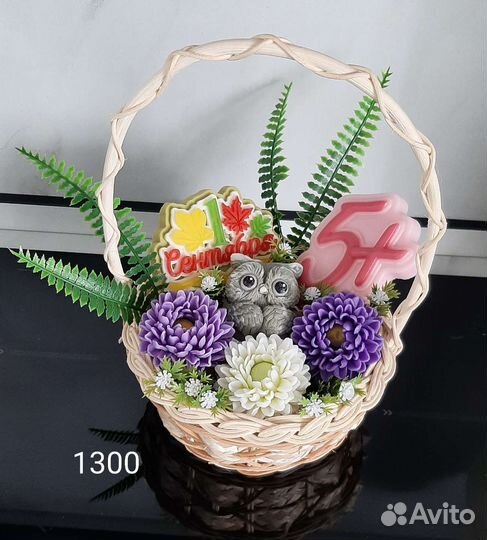 Букеты из мыла на 1 сентября