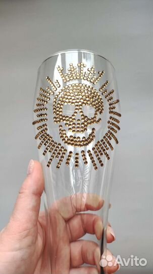 Пивная кружка со стразами