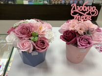 Цветы букеты из мыльных роз