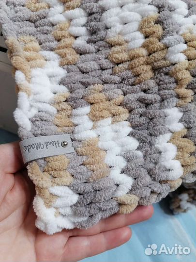 Плед детский вязаный ручная работа