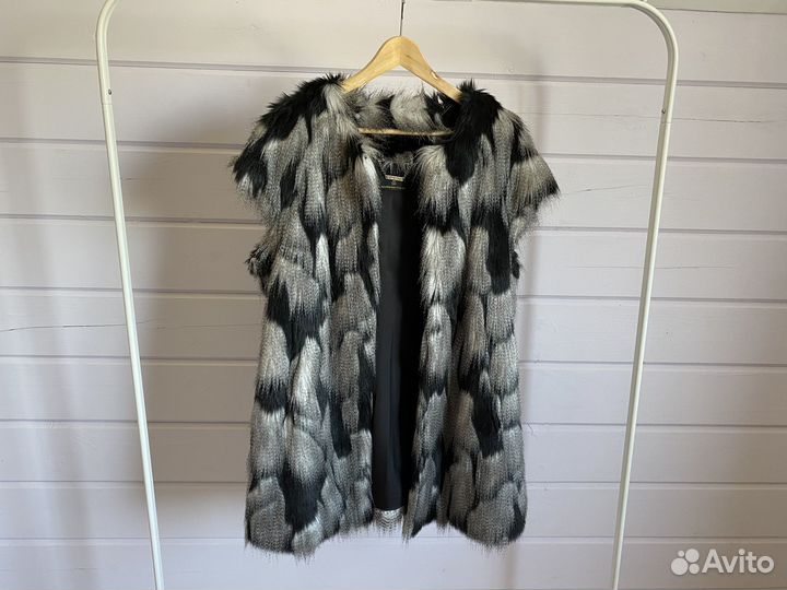 Меховая жилетка искусственный мех 48 р Германия
