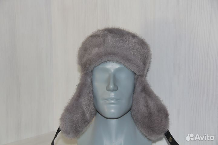 Кепка с мехом ушанка теплая шапка