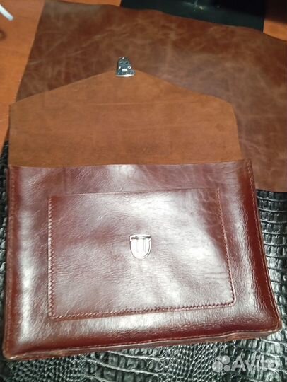 Кожаная папка для документов a4