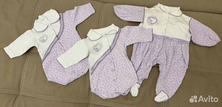 Вещи на новорожденную девочку 56-62