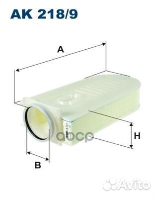 AK 218/9 фильтр воздушный MB W204/W212/W221 2