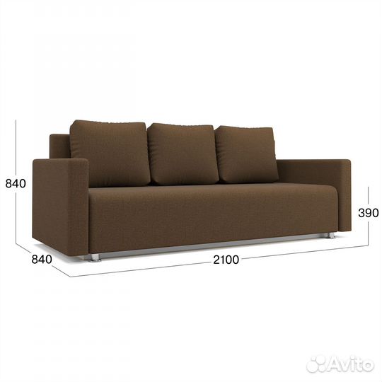 Диван кровать прямой Beneli олимп раскладной, кори