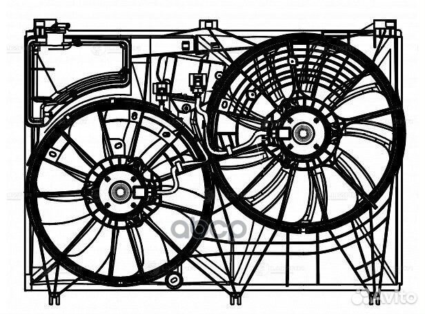 Э/Вентилятор Охл. Toyota Highlander (13) 3.5I