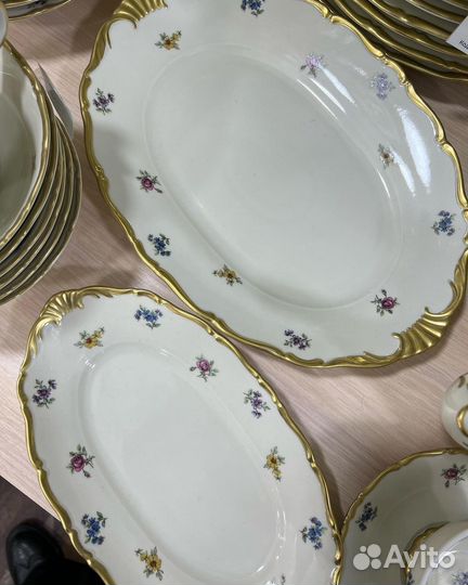 Мейсенский цветок посуда чешская