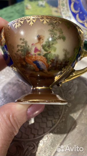 Старинная кофейная пара Чехословакия Epiag Royal