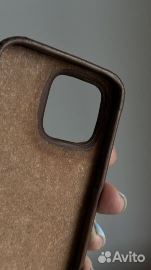 Кожаный чехол на iPhone 12 pro