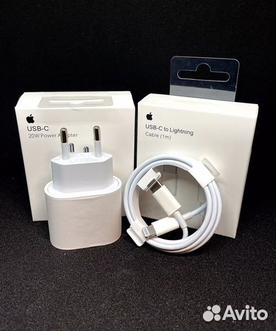 Блок Быстрой Зарядки 20W и Проводом iPhone Apple