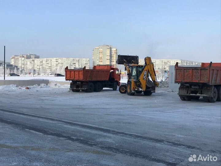 Услуги трактора экскаватора